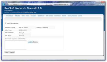 ReaSoft Network Firewall screenshot 6