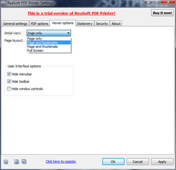 ReaSoft PDF Printer screenshot 3