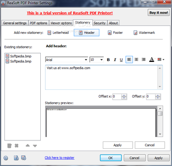 ReaSoft PDF Printer screenshot 5