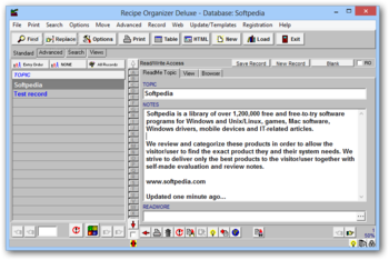 Recipe Organizer Deluxe screenshot