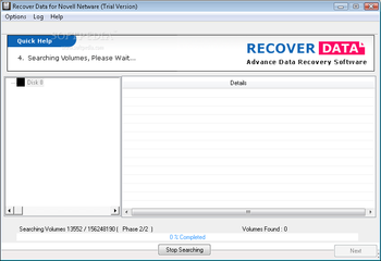 Recover Data for Novell Netware screenshot 2
