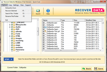 Recover Data for Windows screenshot 4