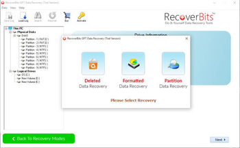 RecoverBits GPT Data Recovery screenshot