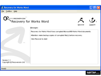 Recovery for Works screenshot 2