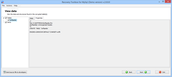 Recovery Toolbox for MySql screenshot 2