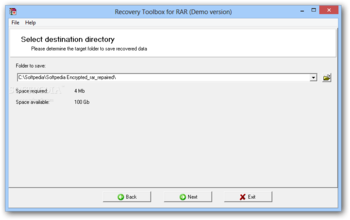 Recovery Toolbox for RAR (formerly RAR Recovery Toolbox) screenshot 3