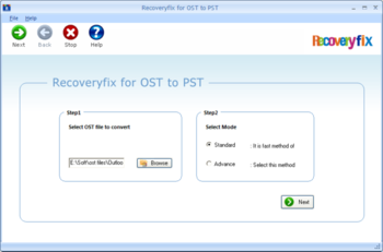 RecoveryFix for OST screenshot