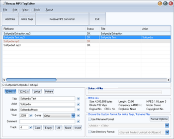 Reezaa MP3 Tag Editor screenshot