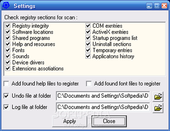 Registry Corrector screenshot 2