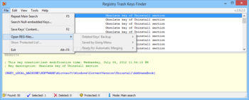 Registry Trash Keys Finder screenshot 3