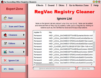 RegVac Registry Cleaner screenshot 8
