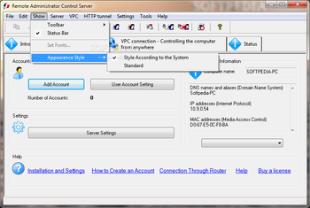 Remote Administrator Control Server screenshot 3