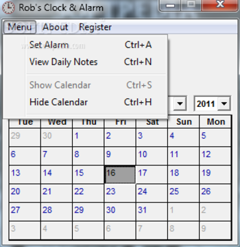 Rob's Clock & Alarm screenshot 2