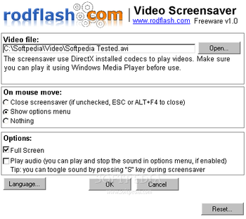 rodflash Video Screensaver screenshot 2