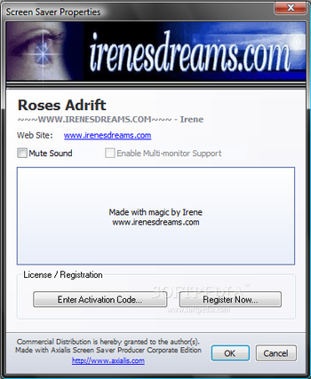 Roses Adrift Screensaver screenshot 2