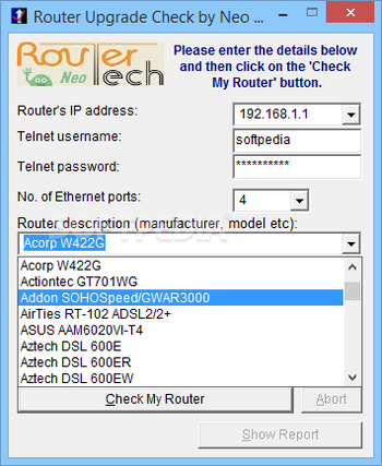 Router Upgrade Check screenshot 2