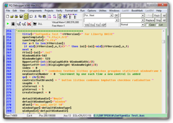 RQ Debugger IDE screenshot
