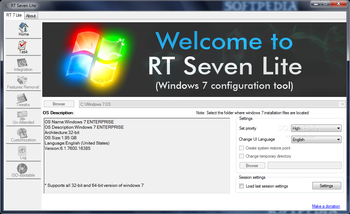 RT Seven Lite screenshot