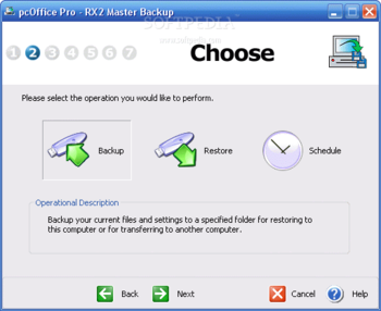 RX2 Master Backup screenshot