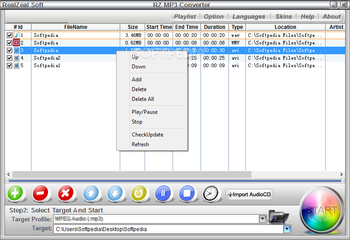 RZ MP3 Converter screenshot