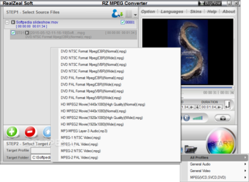 RZ MPEG Converter screenshot 2