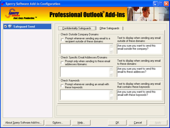 Safeguard Send for Outlook 2007/Outlook 2010  screenshot
