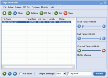 Saga MP3 Cutter screenshot