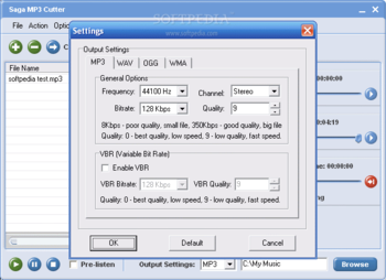 Saga MP3 Cutter screenshot 2
