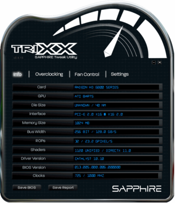 SAPPHIRE TriXX screenshot 3
