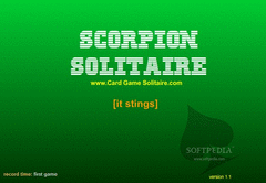 Scorpion Solitaire screenshot