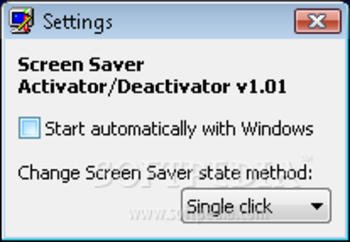 Screen Saver Activator/Deactivator screenshot 2