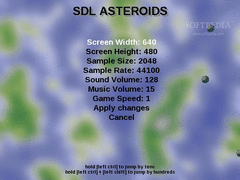 SDL Asteroids screenshot 2