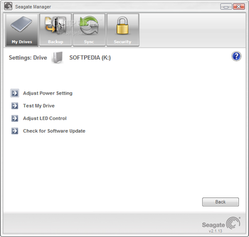 Seagate Manager for FreeAgent screenshot 6