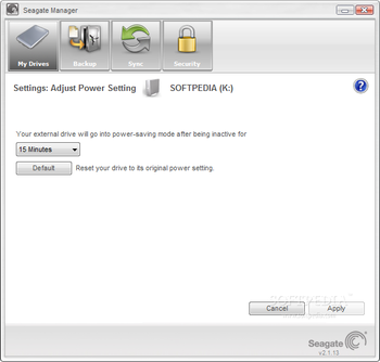 Seagate Manager for FreeAgent screenshot 7