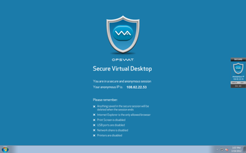 Secure Virtual Desktop screenshot