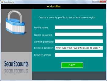 SecurEccounts screenshot 2