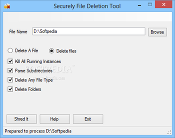 Securely File Deletion Tool screenshot 2