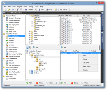 SetupBuilder Developer screenshot