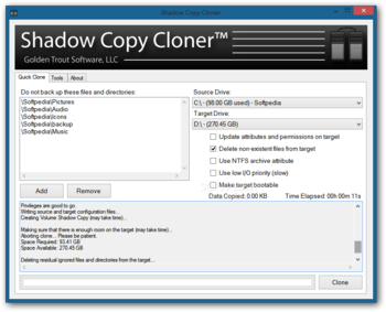 Shadow Copy Cloner screenshot