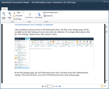 SharePoint Document Viewer screenshot 3