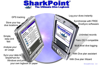 SharkPoint for Palm, the scuba dive log screenshot 2