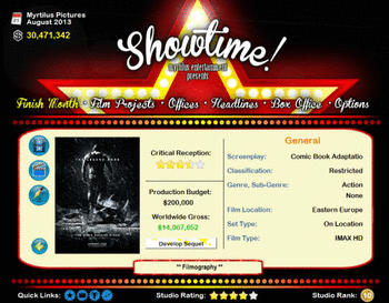 Showtime screenshot