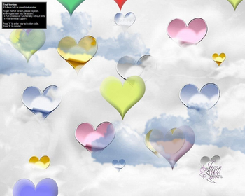 Sky High Hearts Screensaver screenshot 2