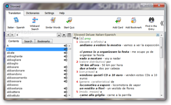 SlovoEd Deluxe Italian-Spanish screenshot