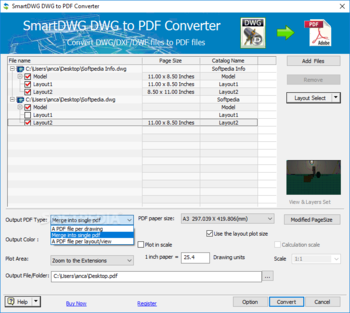smartdwg dwg to pdf converter screenshot 3