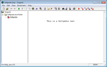 Snippets Text Database screenshot