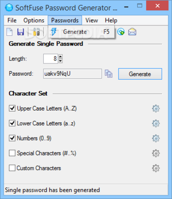 SoftFuse Password Generator Free screenshot 4