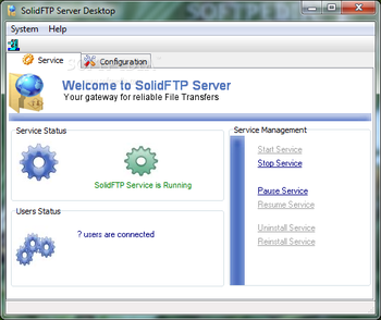 SolidFTP Server screenshot