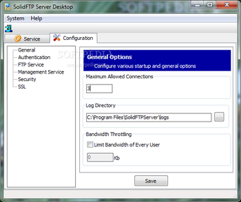 SolidFTP Server screenshot 2