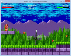 Sonic and Mario vs Slenderman screenshot 3